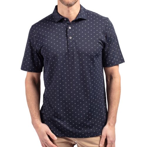 Cutter & Buck Virtue Eco Pique Tile Print Recycled Mens Polo Thumbnail