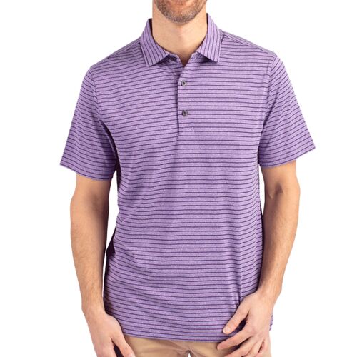 Cutter & Buck Forge Eco Heather Stripe Stretch Recycled Mens Polo Thumbnail