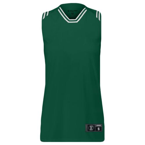 Ladies Retro Basketball Jersey Thumbnail