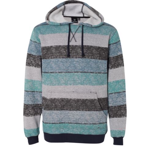 Men's Printed Stripes Fleece Sweatshirt Thumbnail