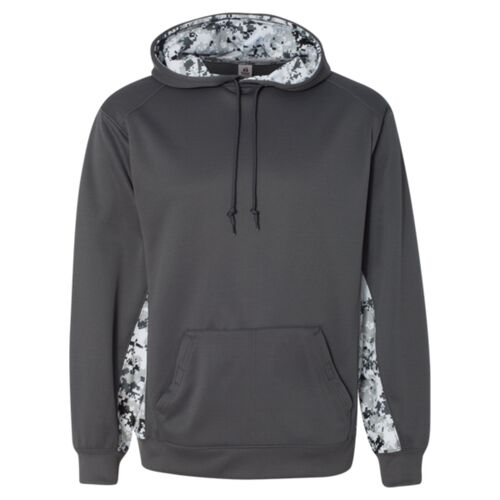Men's Digital Camo Colorblock Performance Fleece Hooded Sweatshirt Thumbnail