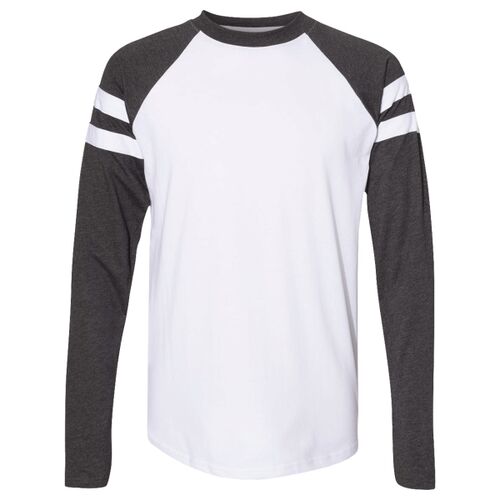 Unisex Fine Jersey Mash Up Long Sleeve Tee Thumbnail