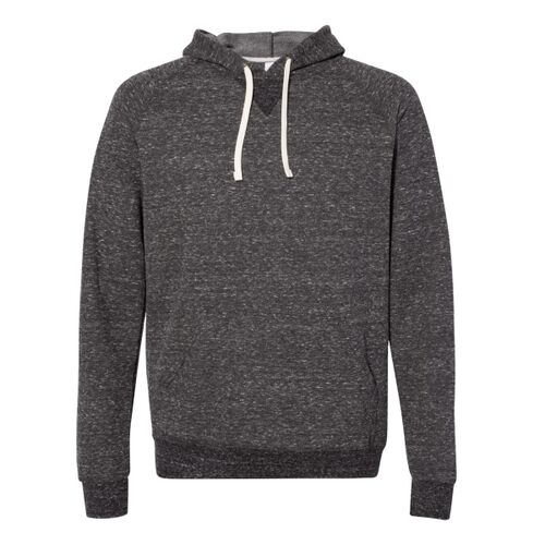 Unisex Snow Heather French Terry Raglan Hooded Sweatshirt Thumbnail